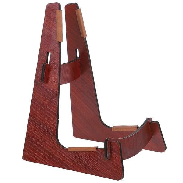 Gitarstativ, justerbart og solid feste for enkel tilgang Brown 25.00X17.30X16.00CM