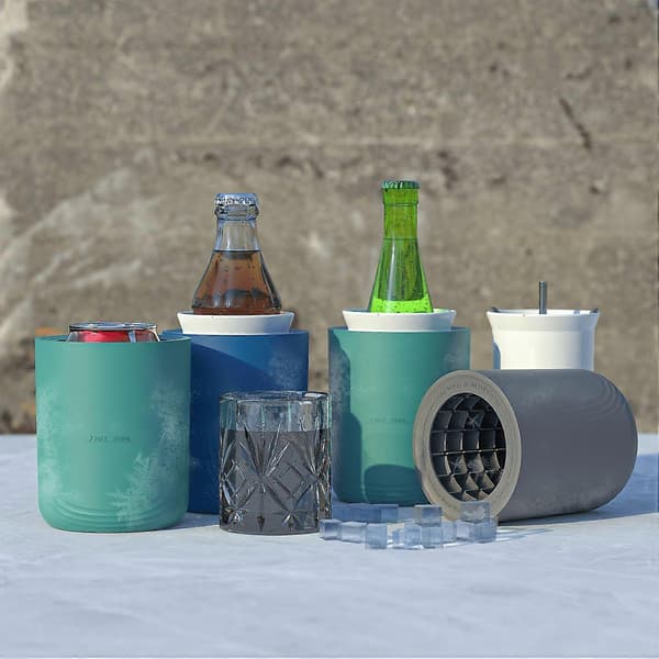 Rask islagingskopp 2-i-1 isbøtte og vannglass, isbitform, 1 stk Green