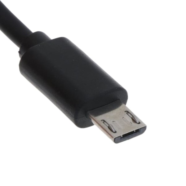 Micro Usb-kabel 8 mm lang spiss, universell 3,3 fot for telefonnettbrett ladekabel