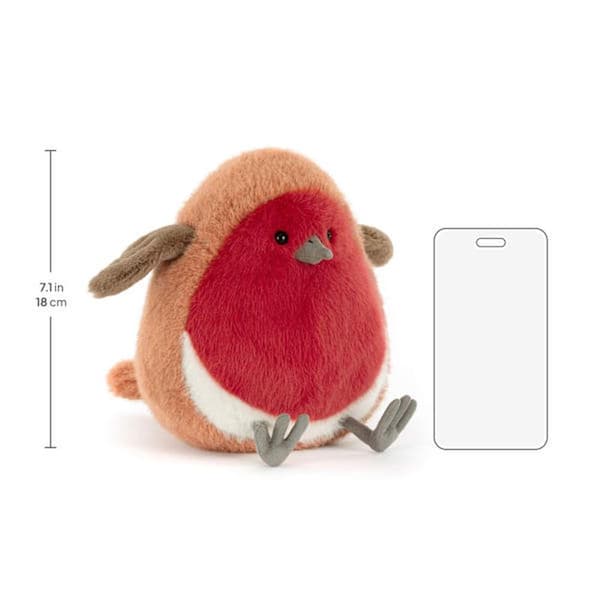 Jellycat 20cm Plum Robin pehmolelu