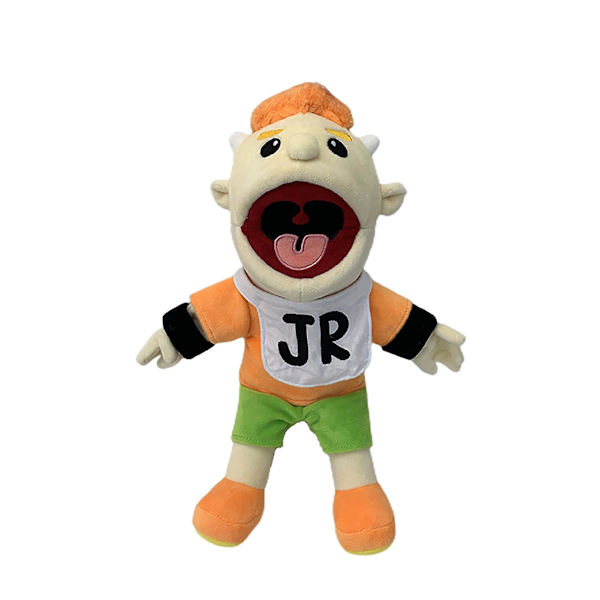 Jeffy Soft Plysh Toy Hand Puppet Jeffy Puppet Plysh Toy Game Series Hand Puppets Plysh Hat Game Toy, tegneseriedukke Plysjdukke Morsom og søt forelder C Junior