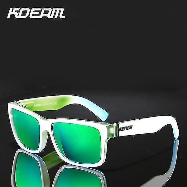 Kdeam Mirror Polarized Solbriller Uv400 reisesolbriller White