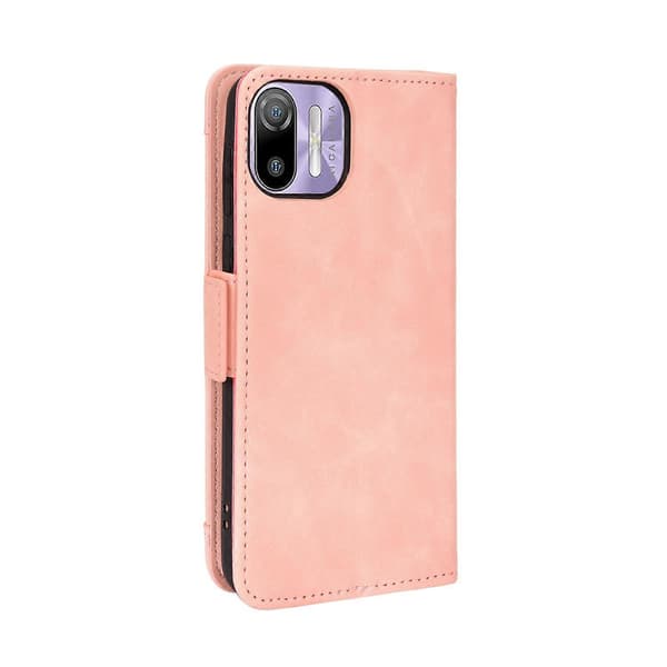 För Ulefone Note 6 / Note 6P Läderfodral med kalvmönster (Rosa) Pink