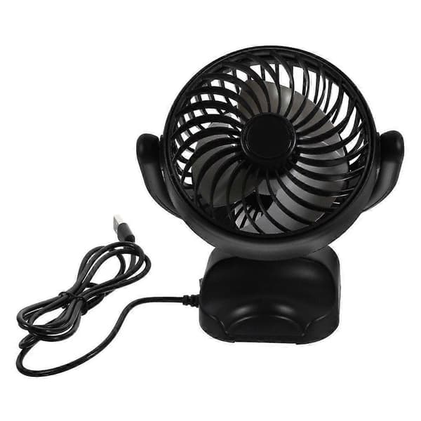 Multifunktionel luftcirkulationsventilator til bil, bærbar bilkøleventilator med stærk vind White