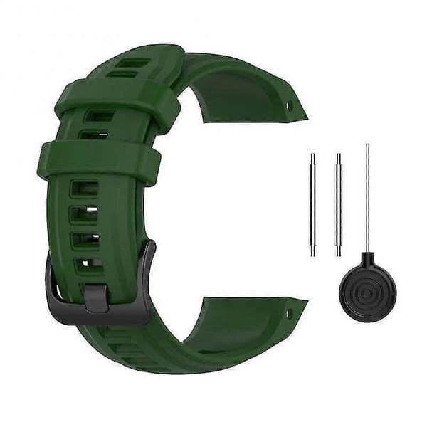 20 mm silikonerem til Garmin Instinct 2s åndbar armbåndsudskiftningsrem til Garmin
