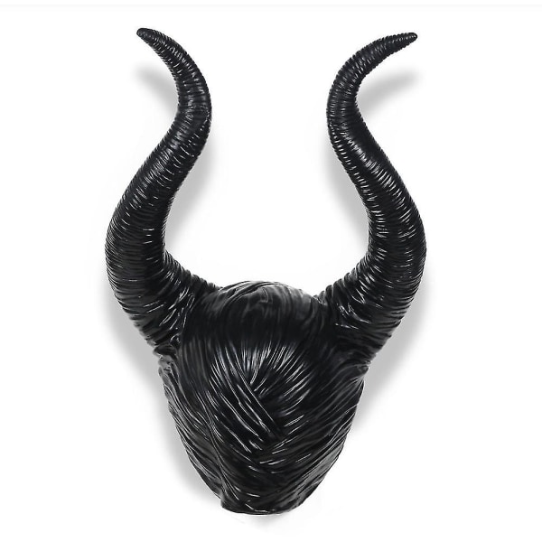 Halloween Maleficent Horns Pannebånd Cosplay Black, Evil Maleficent Headpiece Ornament, for kvinne/mann