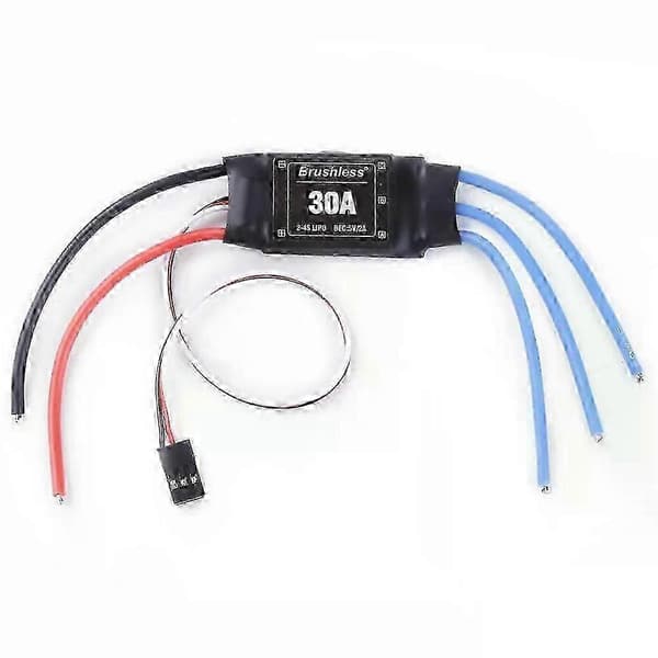 Spesialpris 30A ESC 2-4S børsteløs RC elektrisk hastighetskontroller med 5V 2A BEC for RC multikopter helikopter 0.5 5