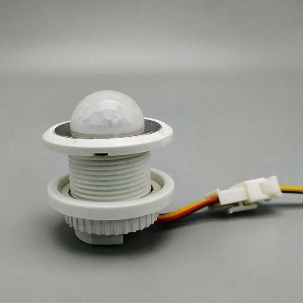 5-pack Mini PIR Infraröd Rörelsesensor med 220V Justerbar Timer för Automatisk LED-belysningskontroll Vit