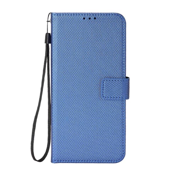 Diamanttexturerat läderfodral för OPPO Reno8 Pro Blue