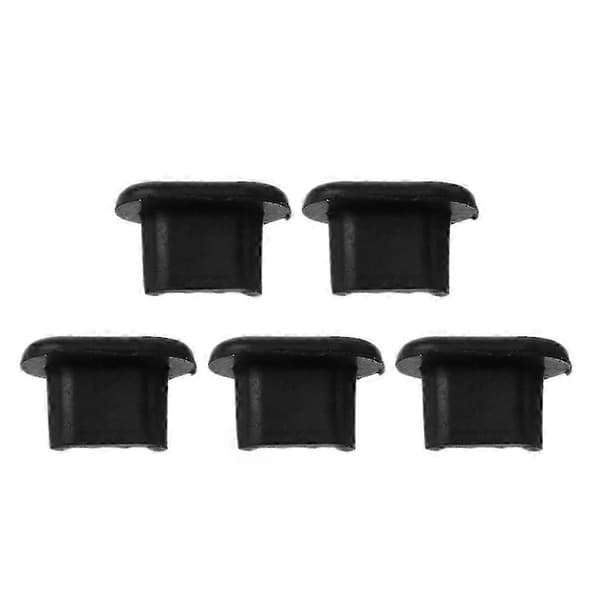 10 sæt Micro USB-portbeskytter, 3,5 mm jackstikstøvprop, SIM-værktøj til Android Black
