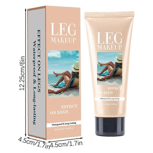 Transfer-Proof Benmakeup Concealer 100ml Fejlfri Kropsfoundation, Langtidsholdbar og Nem at Blende til Ben middle