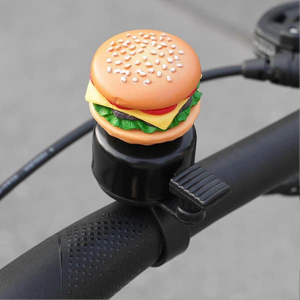 Cykelklocka för barn flickor pojkar Enkel installation Cykelring Cykelklocka Hamburger