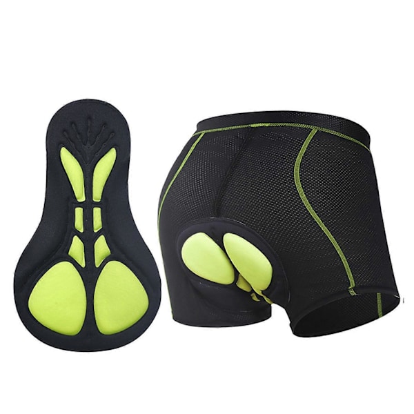 Miesten pyöräilyshortsit 5D geelipehmusteella, alushousut MTB maastopyöräilyyn Blue  Black XL
