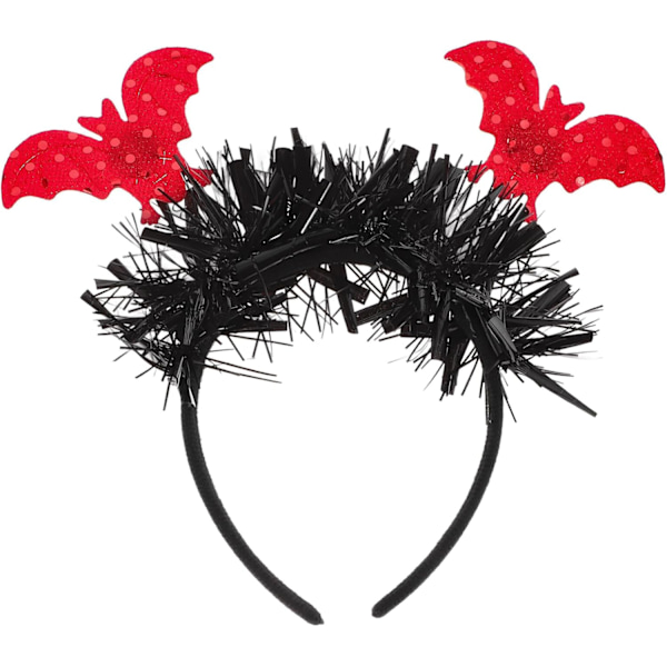 Halloween-kiiltolettu lepakko-päännauha, tinseli-hiusnauha, hiusrengas, pääbopperit, pääasusteet, hiuslisävarusteet cosplay-juhliin, puvuihin ja päähineisiin