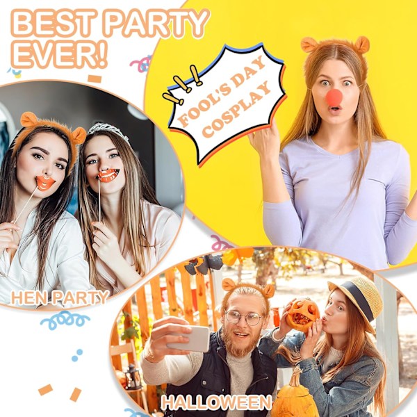 Løveøre Pandebånd Cosplay Fest Favoritter Dekoration 1 stk. Plys Hårbånd Familie Halloween Kostume Pels Hat Kostumer Hatte Forbrugsvarer Dyr Tema