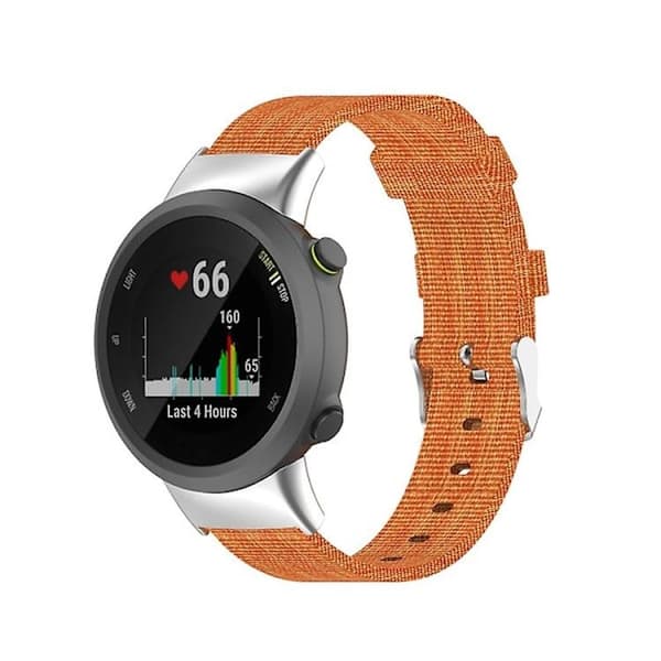Garmin Forerunner 45 / 45s / Swim 2 Universal Nylon Canvas -ranneke Orange