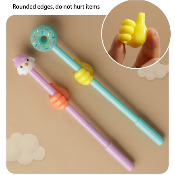 10 stk. Krog Tommelfingerkroge Mini Multifunktionel Tilfældig Farve Multicolor Silikone Kabelholder (tilfældig farve)