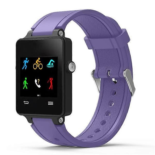 Silikoninen älykellon ranneke Garmin Vivoactive Acetate - Light Purple -kellolle Multicolor Light Purple