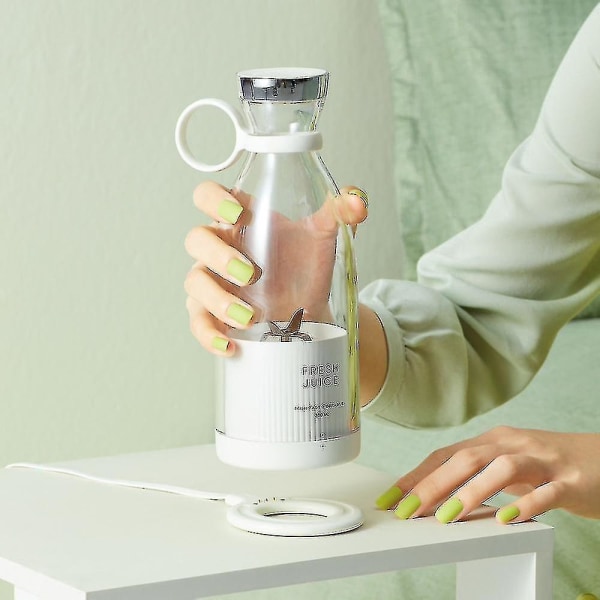 Bærbar Elektrisk Juicer Blender Usb Mini Frugtblender Juicer Frugtekstraktor Food Shake Multifunktionel Juicer White