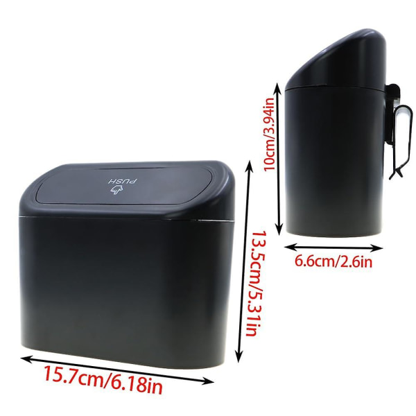 Auton CAN - CAN hyllyt Miniautotarvikkeet Roskakori Kannettava Push-on Design Auton CAN, Pieni Roskakori auton kotiin