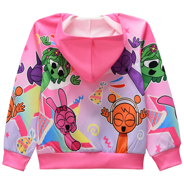 Sprunki Incredibox Rhythm Box Mellanstor till Stor Barnkläder Zip Hoodie Jacka style1 110