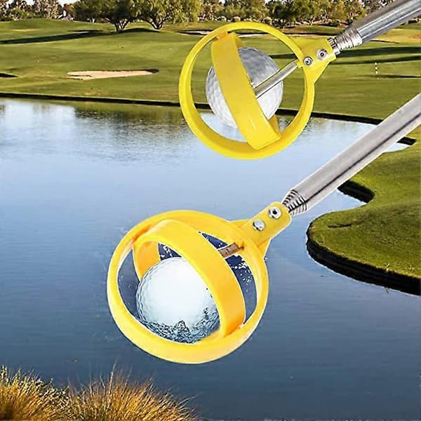 Udtrækkelige golfboldopsamlere i rustfrit stål til vand | Golfboldputter-gribeklo-sugerør, ideel golfgave, maks. 2 stk. tilfældig farve