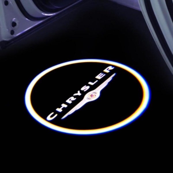 2kpl Led Car Door Welcome Light Logo Ghost Koristelamppu Chrysler 300 300c 200 Sebring Fr Jr Js Lancia Thema Tarvikkeet Chrysler a circle