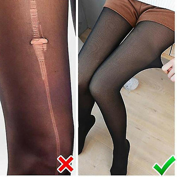 Ben Ben Translucent Varm Fleece Strumpbyxor Slim Stretchy För Vinter Utomhus Kvinnor 140g