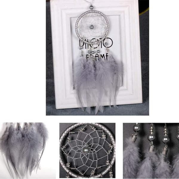 Car Rearview Mirror Dreamcatcher Feather Dreamcatcher Wall D
