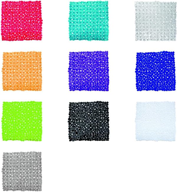 Paradise Antracit Duschmatta - halkfri, sugkoppar, PVC