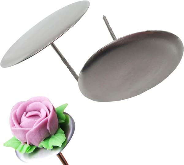 10 stk. store blomstersøm, rustfrit stål 7,5 cm, kageblomsterdekoration
