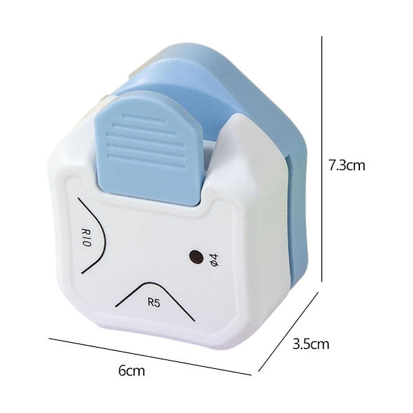 Paper Corner Cutter Craft Multifunktionell laminatprägling Pappersskärningsverktyg för C BlueWhite