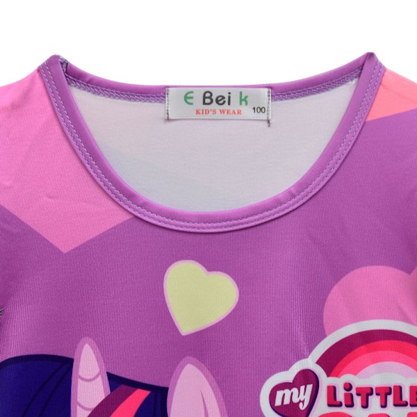 Tegneserie digitaltrykk My Little Pony flygeermer nattkjole Jentekjole 130