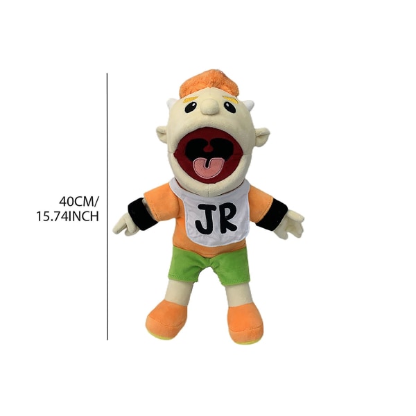 Jeffy Soft Plysh Toy Hand Puppet Jeffy Puppet Plysh Toy Game Series Hand Puppets Plysh Hat Game Toy, tegneseriedukke Plysjdukke Morsom og søt forelder C Junior