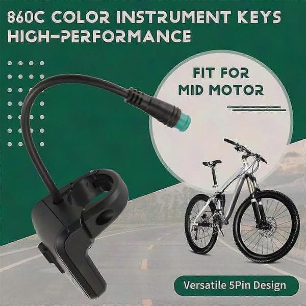 Til Bafang Mid Drive Motor 5Pin 860C LCD Farvedisplay Afbryderknap