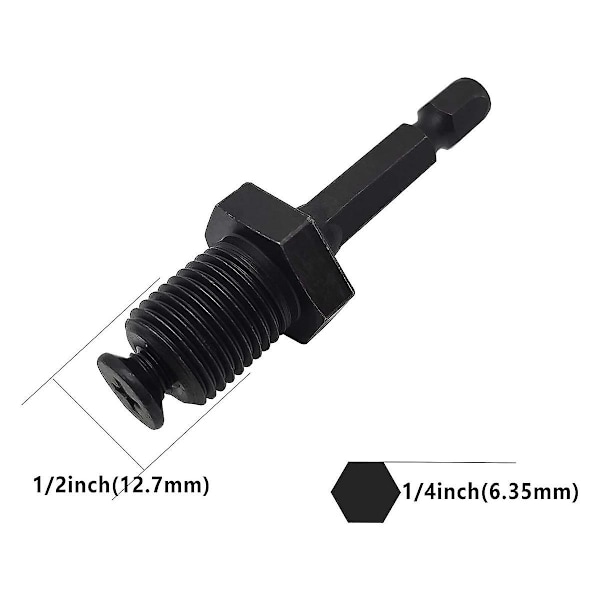 Nyckellös borrchuck Snabbväxlande handborrchuck 1/2-20unf Montering 1,5-13 mm Med Sds-plus 1/2 tum Wr Black