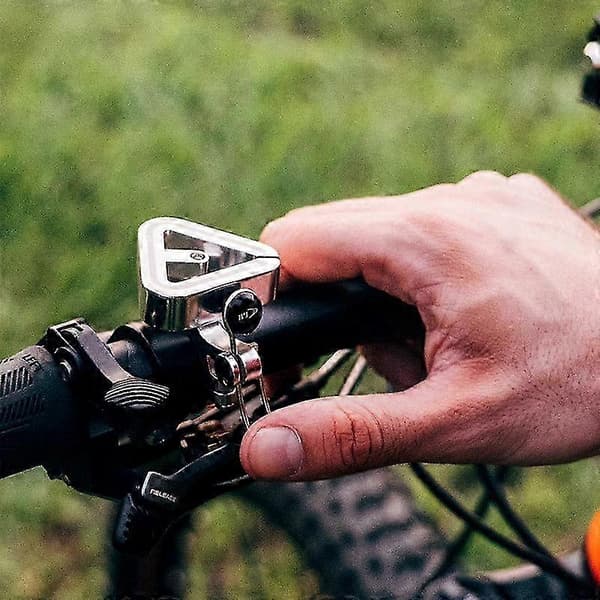 Universell Triangelkopparklocka för Mountainbikes Clip Ring Silver