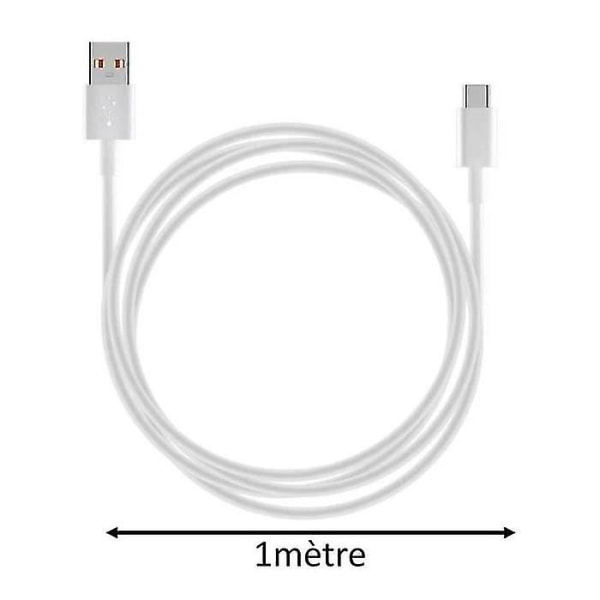 33w snabbladdare + usb-c USB kabel för Oneplus 7 6,41"-oneplus 7t 6,55"- Oneplus 8 Pro 6,78"- vit