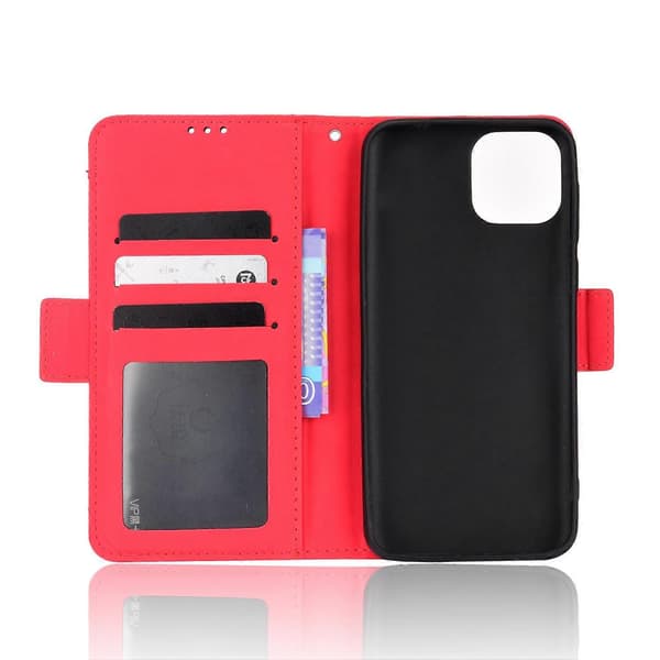 Læder telefoncover med kalvemønster til Ulefone Note 6 / Note 6P (Pink) Red