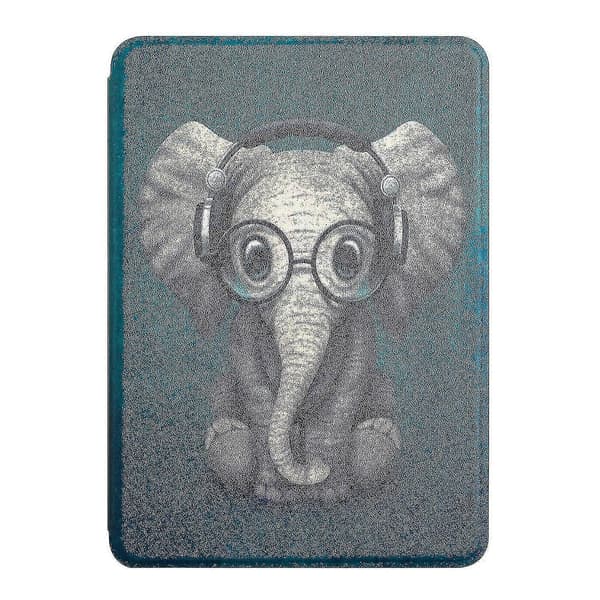Etui til Kindle Paperwhite 6 tommer 2012,2013,2015,2016 version, Smart Wake Sleep 003 Elephant Kindle 10th Gen. 2019