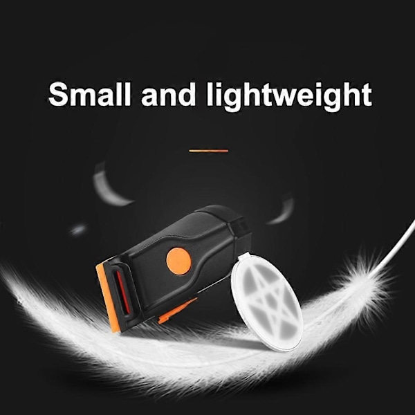 Luova polkupyörän takavalo IPX2 vedenpitävä pieni pyörän LED-valo tukee USB-latausta ulkokäyttöön Multicolor Triangle Warning