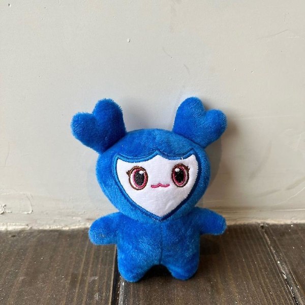 Lovelys Pehmo Korean Super Star Pehmolelu Sarjakuva Animal Twice Momo Doll Avaimenperä riipus avaimenperä pehmo faneille tytöille 1pc*blue 10cm