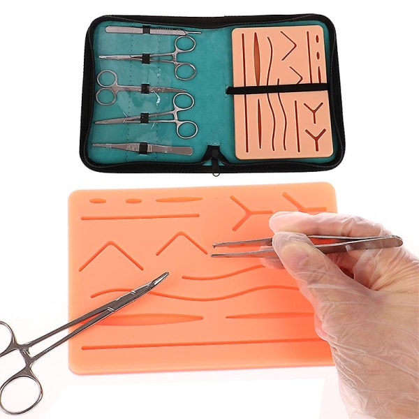 Medical Skin Suture Practice Silikon Pad Set sårsimulering för träning