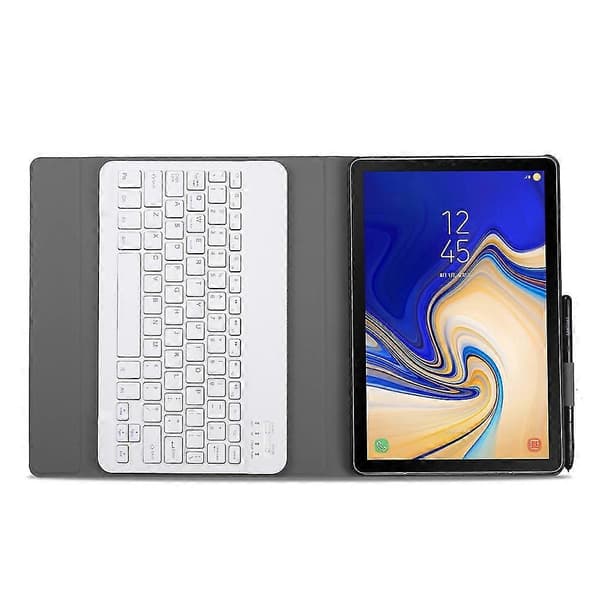 Bluetooth-tangentbordsfodral i läder för Galaxy Tab S4 10.5 T830 / T835 Gold