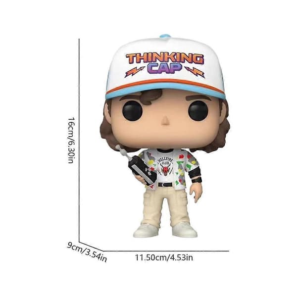 Stranger Things Dustin-pynt - Funko-stilfigur - TV-serie samleobjekt D 1pcs