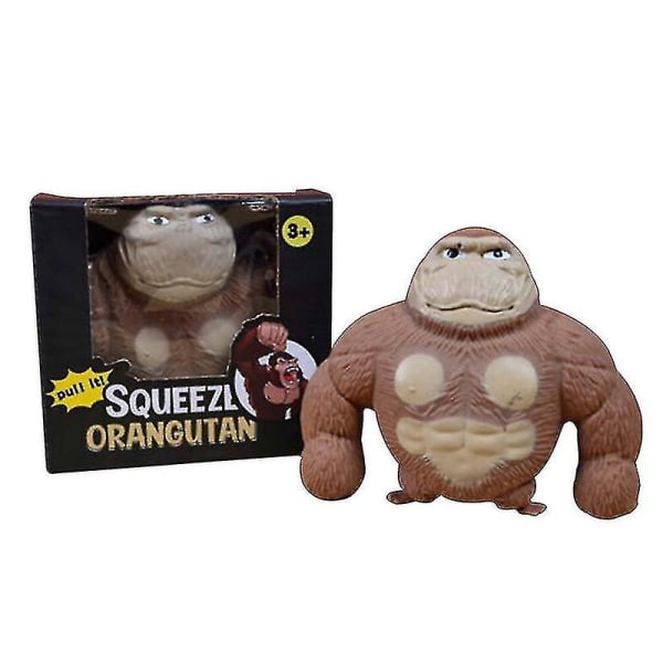 Simulering Gorilla Ape Stretchy Squishy Antistress Squeeze Monkey Toy