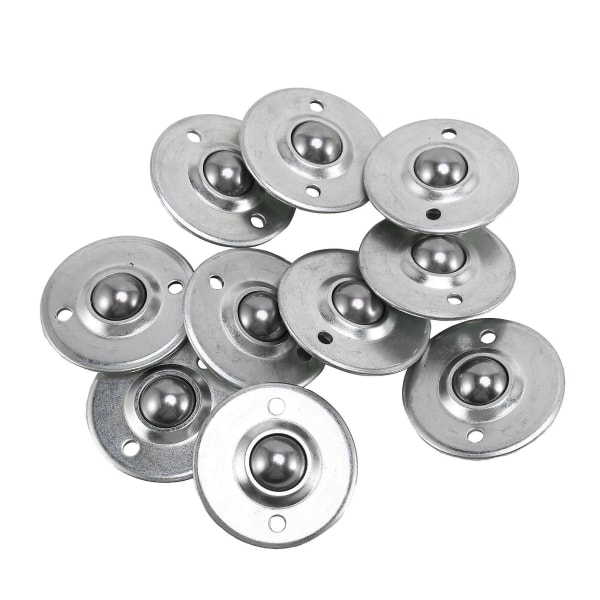 10 stk -16b 5/8" stålrullekugleflangetransportøroverførselsenhed Silver