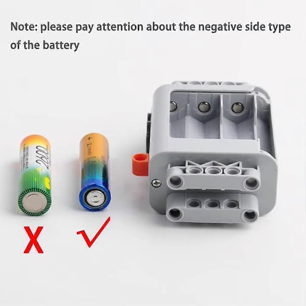 5 STK AA Power-Up Batterikasse til Power Functions MOC Dele til Legoeds 8881 til DIY Togbilsæt