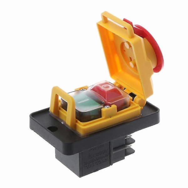 Kjd12 250v 16a 4-pin magnetisk start/stopp nullspenningsutløser trykknapp