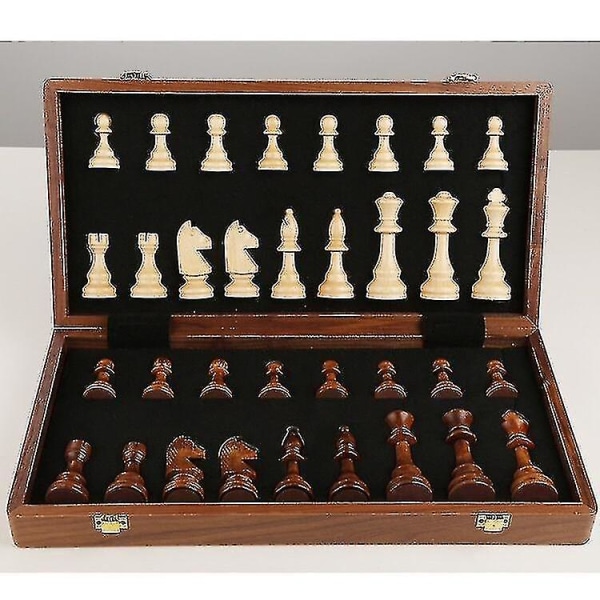 Set schackset i trä 39cm(,)